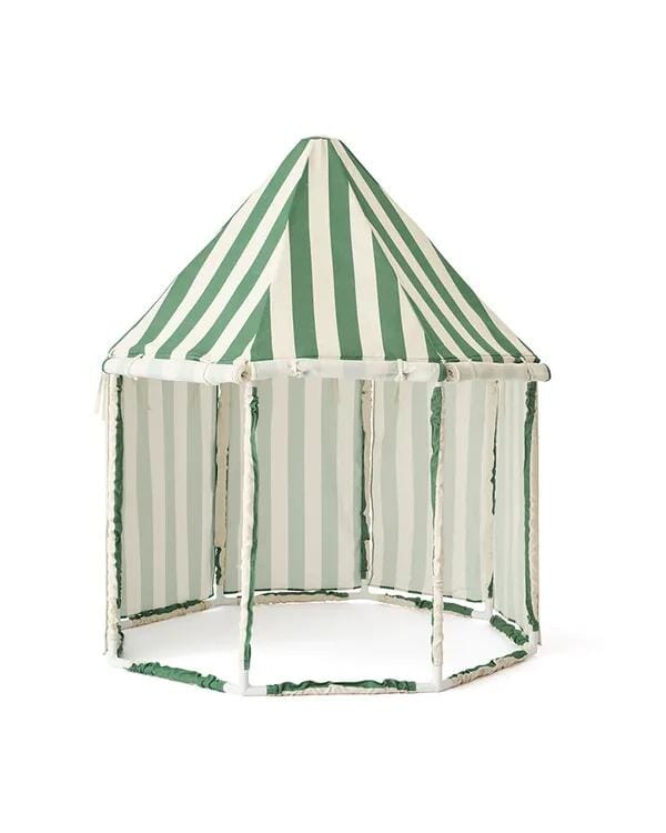 Paviljoentent - Stripe Green