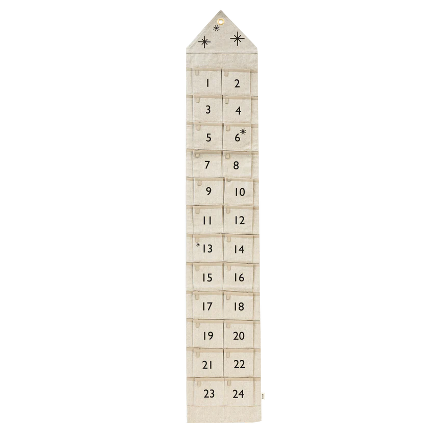 adventskalender smal - sand - Ferm Living