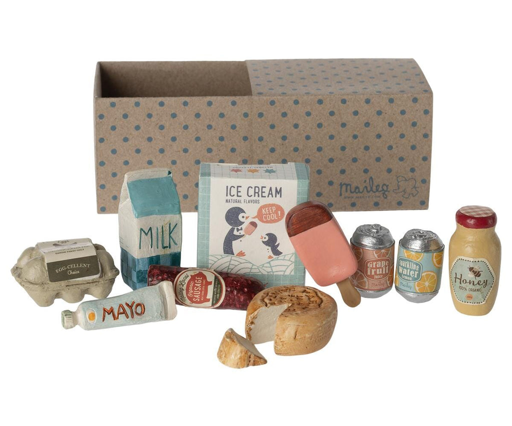 Miniatuur boodschappen set
