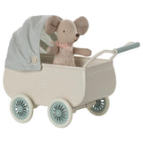 Wandelwagen met babymuis - Mint