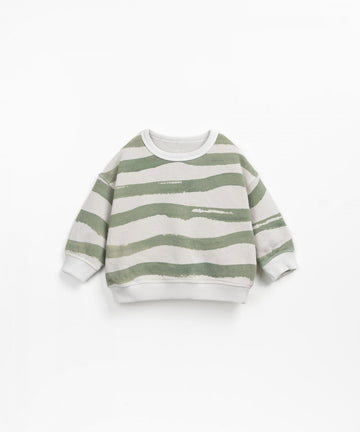 Sweater met groene strepen - Fiber Riscas