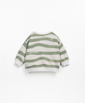 Sweater met groene strepen - Fiber Riscas