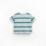 T-shirt met strepen - Botanical