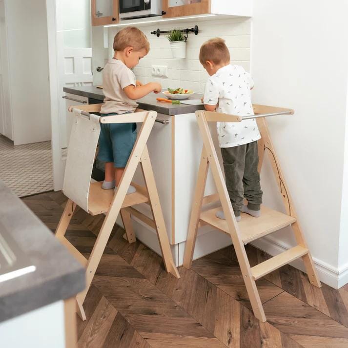 Sicherheitsnetz für Step'N'Fold Lernturm - Grau - Ette Tete