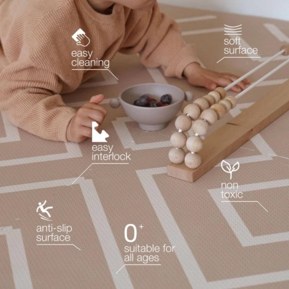 Puzzelmat - Modern Blocks Desert Sand - Eeveve