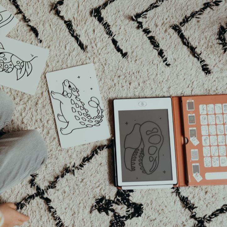 Refill voor Kidydraw Mini tekentablet - Dinosaurussen & Galaxy