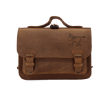 Cartable de maternelle en cuir - Cartable marron Ranger - Sacs d'équitation