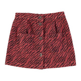 Rokje - Bordeaux Zebraprint