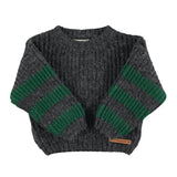 Trui - Grey & Green stripes