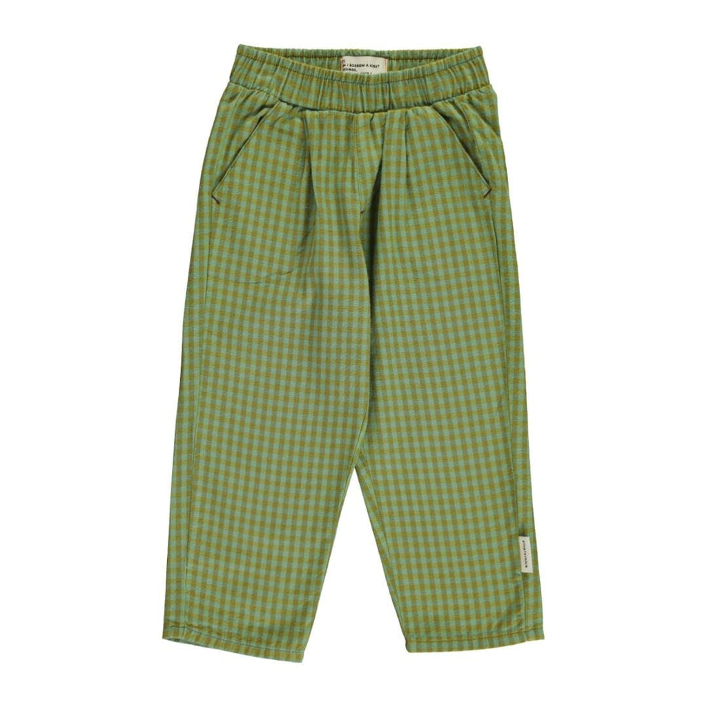 Unisex broek - Green checkered