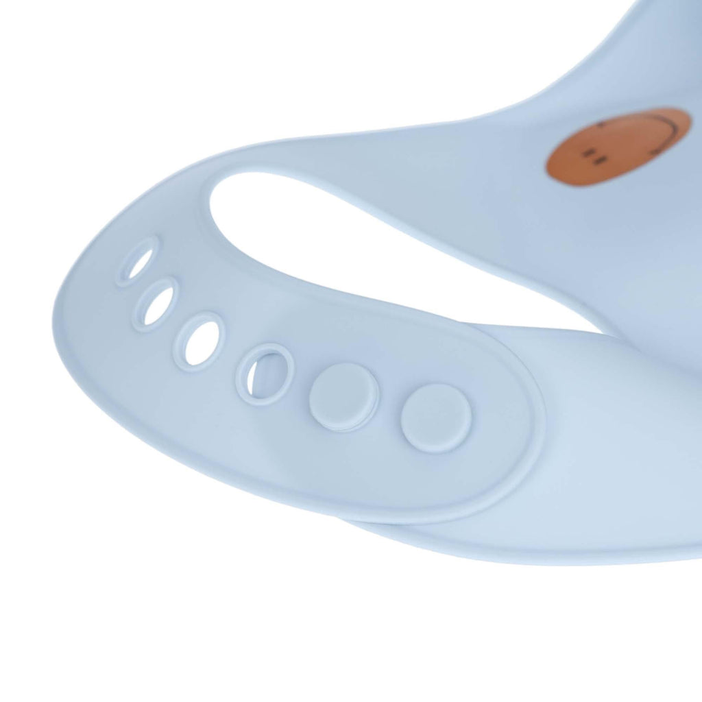 Siliconen slabbetje - Happy Rascals Smile Sky Blue
