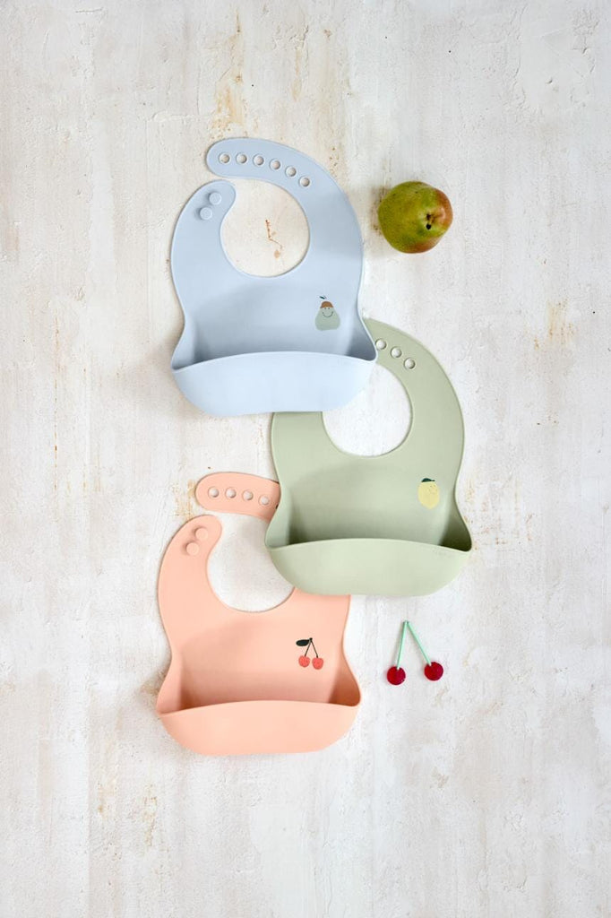 Siliconen slabbetje - Happy Fruits Cherry