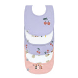 Set van 5 slabbetjes - Happy Fruits Cherry