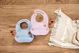 Siliconen slabbetje - Happy Rascals Heart Lavender