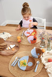 Siliconen slabbetje - Happy Rascals Heart Lavender