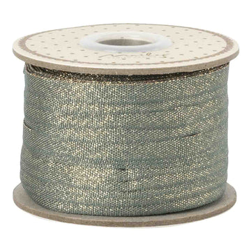 Cadeaulint - Petroliumblauw met goud