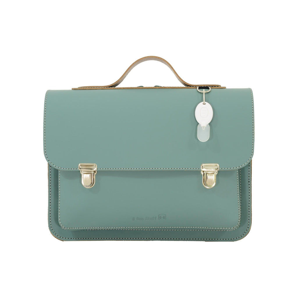 Lederen kleutertas - Azul