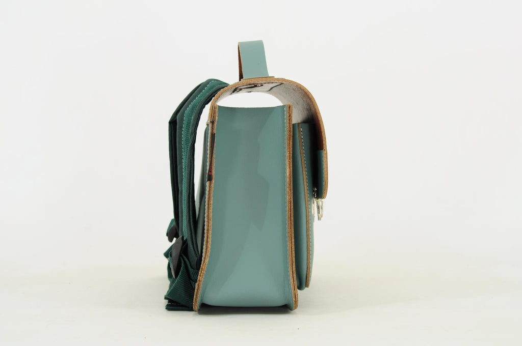 Lederen kleutertas - Azul