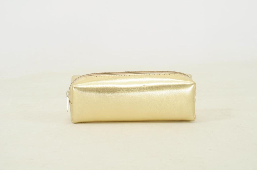 Lederen pennenzak - Gold