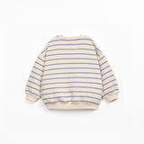 Gestreepte jersey sweater - Watercolor