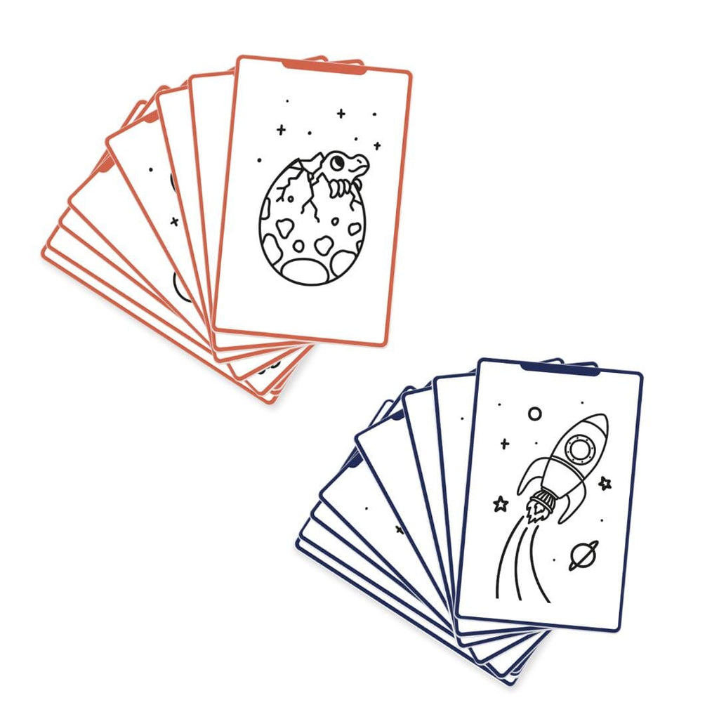 Refill voor Kidydraw Mini tekentablet - Dinosaurussen & Galaxy