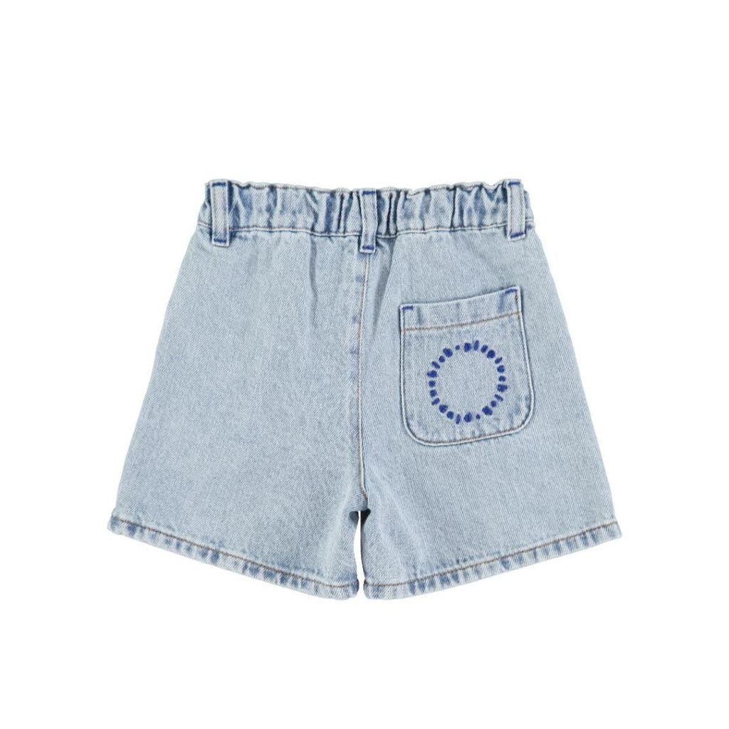 Jongensshort - Washed blue denim