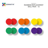 Knikkerbaanballetjes 12 stuks - Rainbow