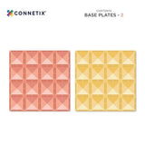 2 Stück - Pastell Zitrone & Pfirsich - Grundplattenpaket - CONNETIX