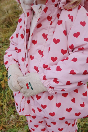 Filla handschoenen - Cherry/Stripe