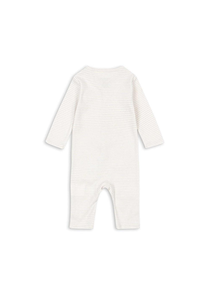 Fio onesie - Tea Stripe Gray Down