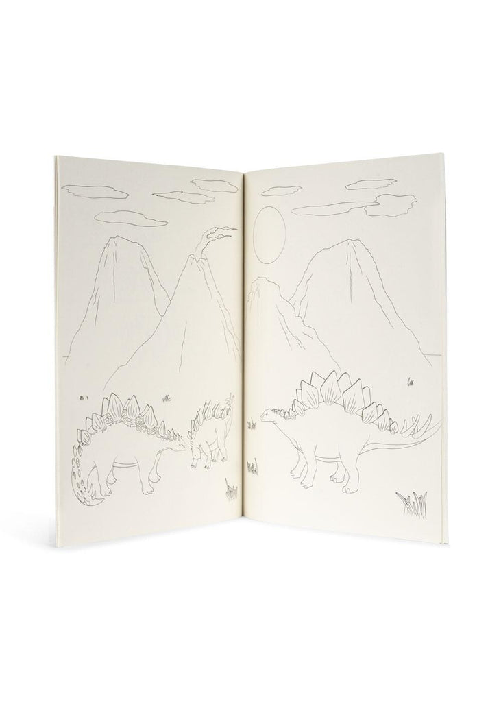 Kleurboek met kleurpotloden - Dino