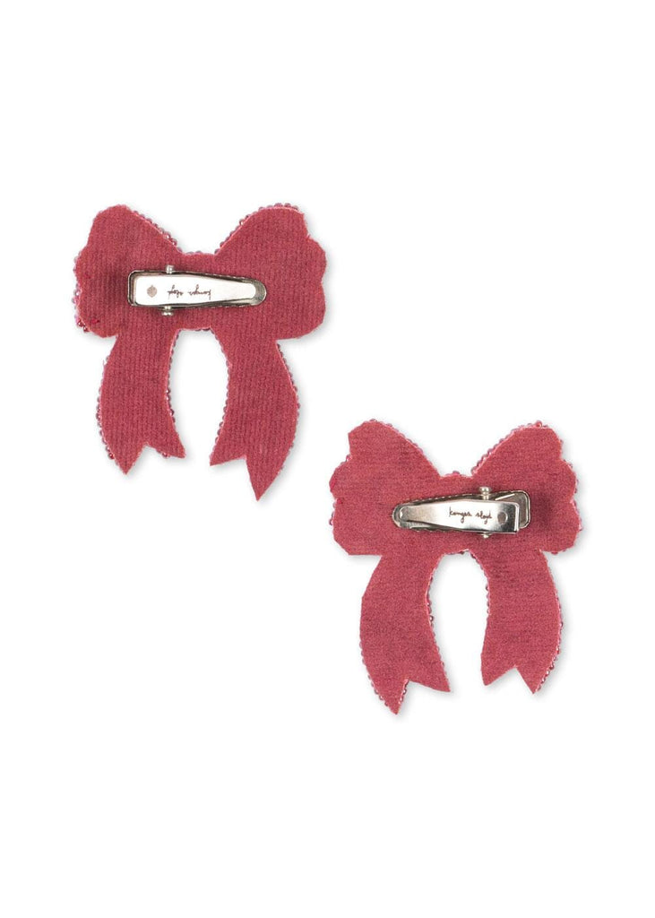 Haarspeldjes Sequin Bow 2-pack - Rapture rose