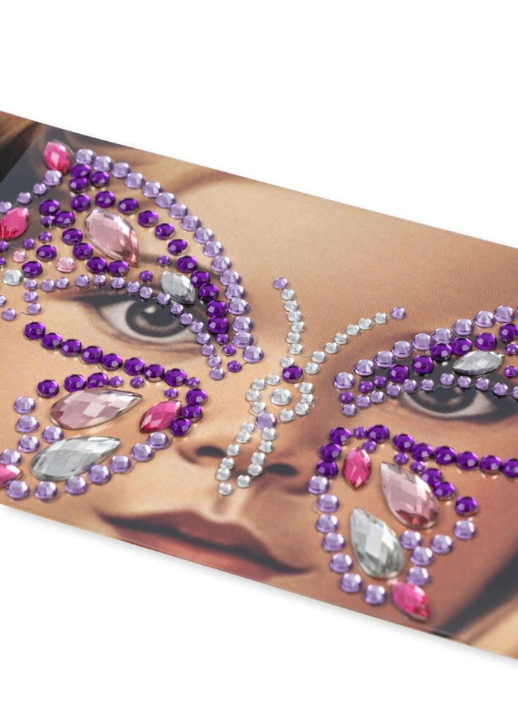 Vlinder gezichtsjuwelen - Purple Rain