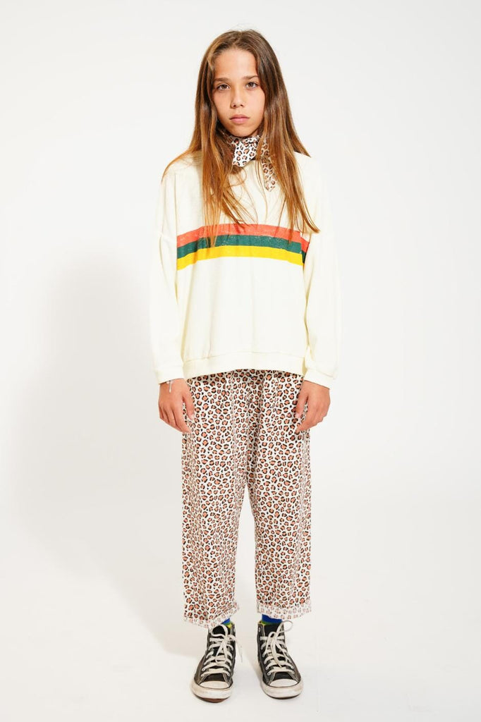 Sweater - ecru met multicolorprint