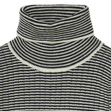 Rolkraag trui - ecru/dark navy - FUB