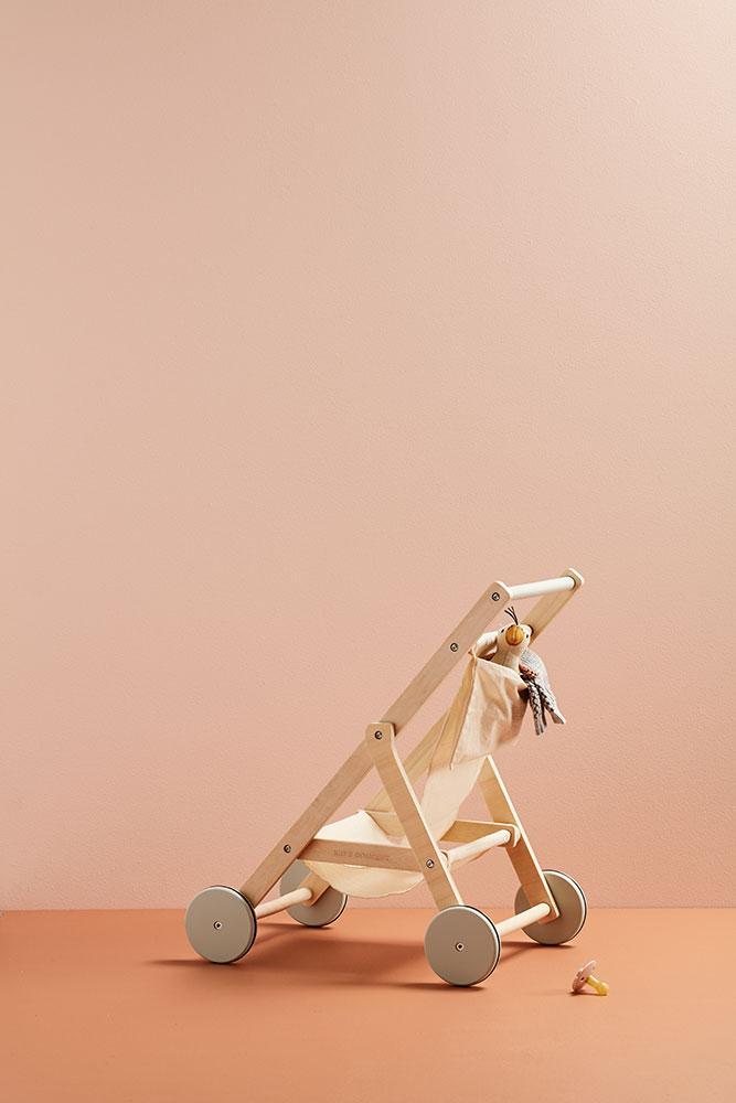 Kid's Concept - Houten poppen buggy - Nature