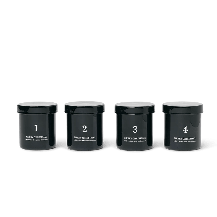 Advent geurkaarsen - zwart - Ferm Living