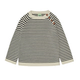 Sweater - ecru/dark navy - FUB