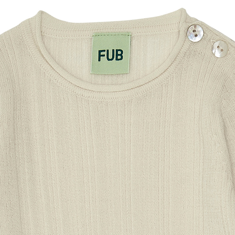 Baby rib body - ecru - FUB