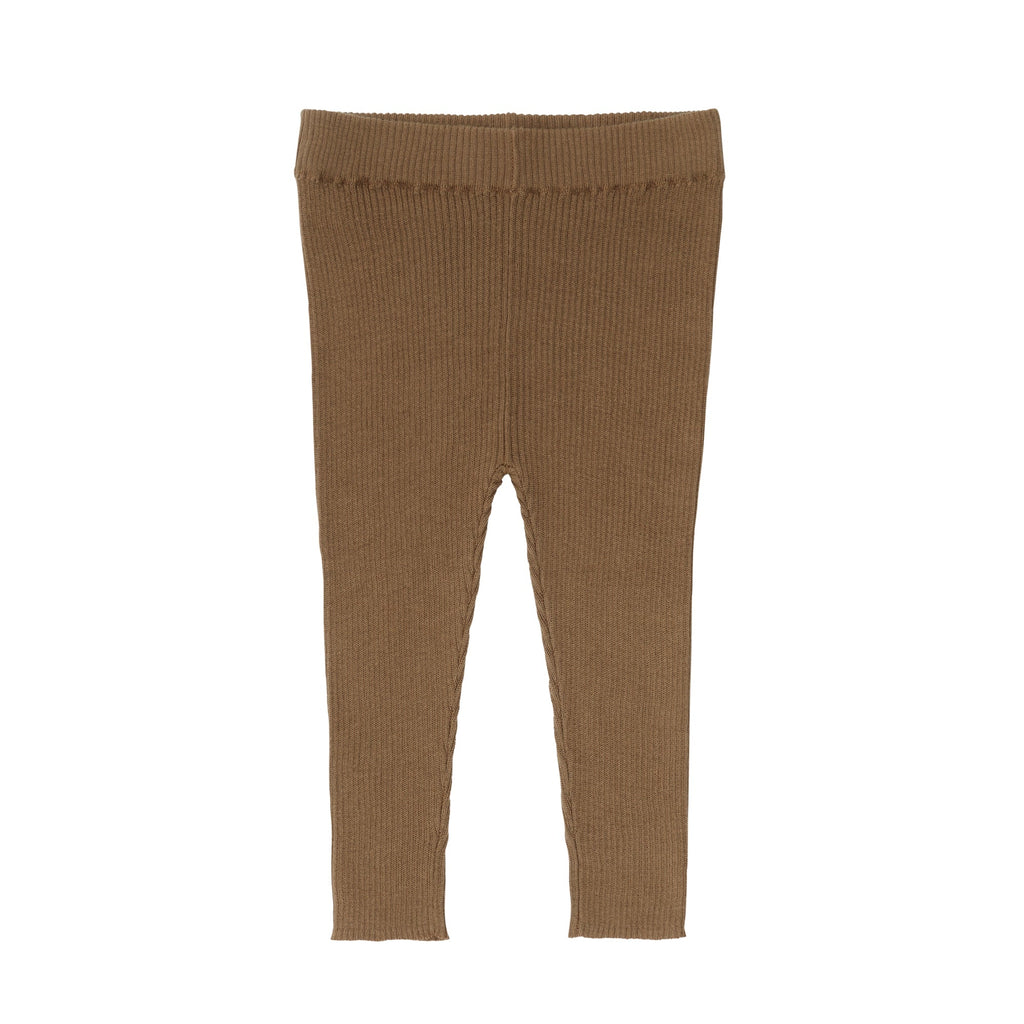 Baby Slim Rib leggings - camel - FUB