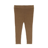 Baby Slim Rib leggings - camel - FUB
