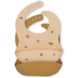 Konges Slojd - Siliconen slabbetjes 2 pack - Lemon/Almond