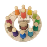 Houten jaarring met Nins - Nederlands - Grapat