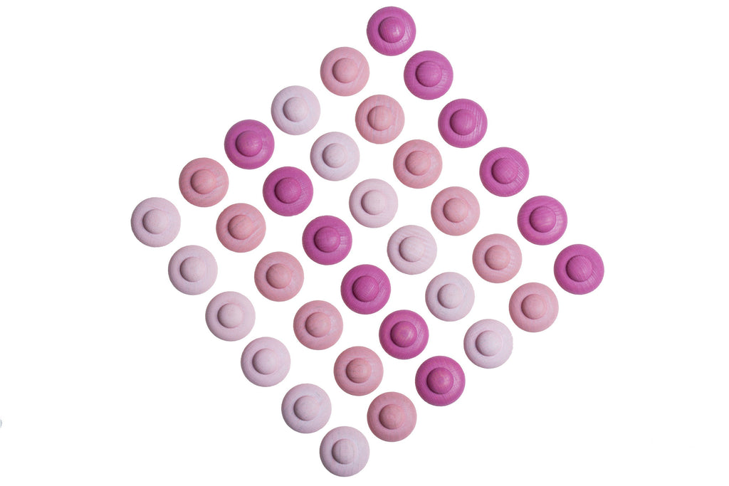 36 bloemen - houten Mandala - Grapat