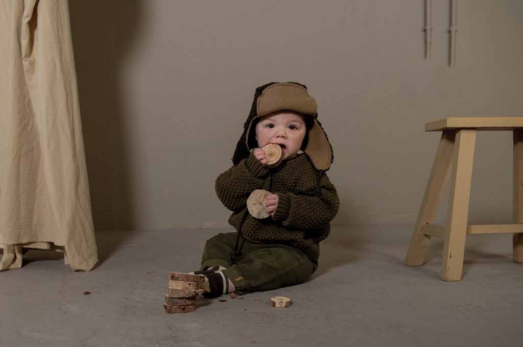 Bonnet Lammy - Winter hat dark brown - Nixnut