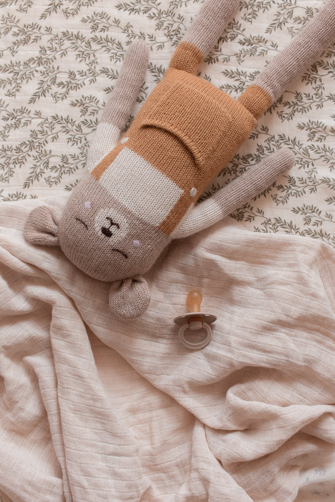 Main Sauvage - Hoeslaken 60x120cm - Bay leaves