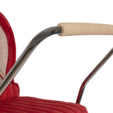Doll pram - Ribfluweel rood poppenwagen - Konges Slojd