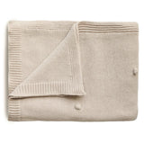 Couverture tricot dots - Off white melange - Mushie