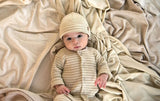 Onesie - Rib Biscuit Stripe - Nixnut