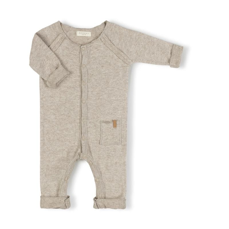 Snap Onesie - Waffle Dust